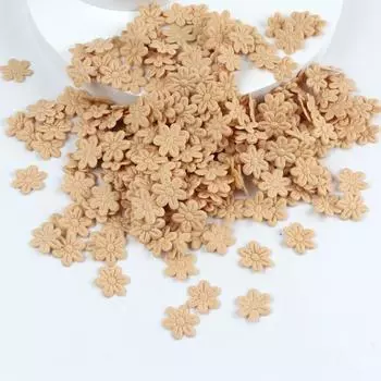 100 шт. 2 см детские аксессуары для волос пятилепестковый цветок DIY швейные изделия ремесло украшения ткань наклейки тиснение ткань красный