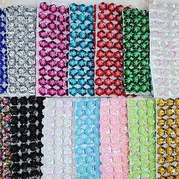 100 шт. 2 см пайетки цветы ручной работы шитье плоская задняя часть заплатки своими руками свадебные поделки обувь сумка One Size серебряный