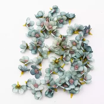 100 шт. 2 см разноцветная головка цветка ромашки мини шелковый искусственный цветок для свадьбы