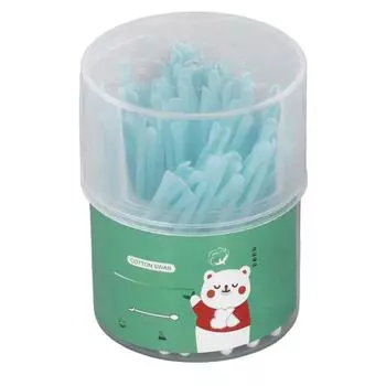 100 шт 2 в 1 ватные палочки с двойной головкой для чистки ушей ватные палочки одноразовые для снятия макияжа