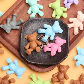 100 шт. 33x30 мм матовый медведь свободные бусины модные аксессуары для самостоятельного изготовления ювелирных изделий ожерелье браслет кулон