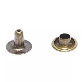 100 шт. 3 размера, латунные двойные колпачки, кожаные ремесленные заклепки «сделай сам», шпильки для ремней 4*4mm