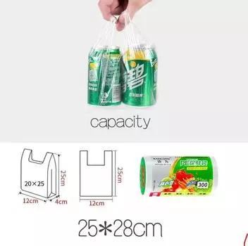 100 шт., 3 размера, пакеты для хранения продуктов с ручкой, сохраняют свежесть, прозрачные рулоны, пластиковые пакеты для хранения свежих продуктов, вакуумная сумка для хранения пищевых продуктов 25*28cm-100PCS