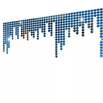 100 шт. 3D зеркальный эффект любви в форме сердца наклейка на стену серебряный