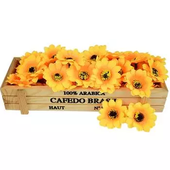 100 шт. 4,5 см мини-шелковые искусственные цветы подсолнечника для свадебной вечеринки, украшения дома, сделай сам, венок, скрапбукинг, искусственные цветы жёлтый