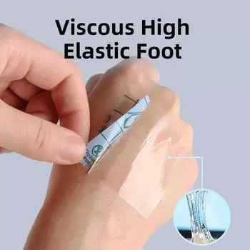 100 шт./ 50 шт. Медицинская клейкая лента Прозрачная лента ПУ Противоаллергическая медицинская раневая повязка Фиксирующая лента Пластырь Водонепроницаемый