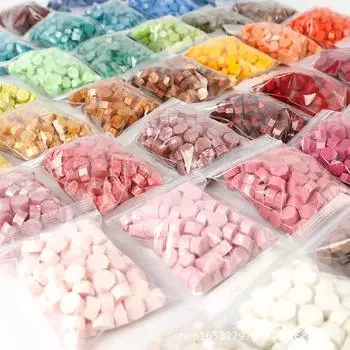 100 шт. 51 цветов, восковые бобы, конверт, приглашение, письмо, штамп, сургуч, специальный грязевой сургуч 1