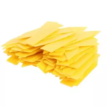 100 шт. 5*1 см этикетки для растений, комнатные бонсай, именная бирка, пластиковые многоцветные жёлтый