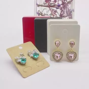 100 шт. 5x4 см серьги карты картон ювелирные изделия новейшее поступление популярный дисплей картон горячая распродажа модный дизайн нежные карты 100card