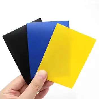 100 шт 66x91 мм матовые цветные стандартного размера чехлы для карт TCG торговые карты протектор Таро щит настольные игры магический чехол чёрный