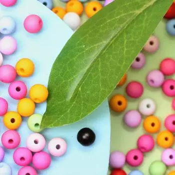 100 шт., 6 мм, матовые бусины-разделители, акриловые бусины для браслета «сделай сам», однотонные подвески ручной работы, аксессуары 8mm-50pcs разноцветный