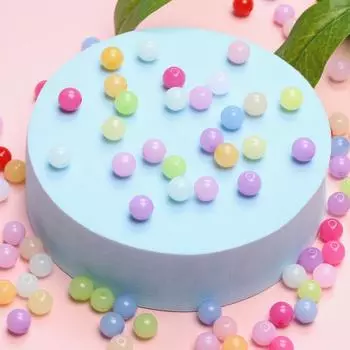 100 шт 6 мм желейного цвета модные акриловые круглые бусины для изготовления ювелирных изделий своими руками ремесла бисер ювелирные аксессуары разноцветный