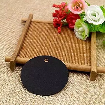 100 шт. 6 см круглые крафт-бирки пустые бумажные этикетки с 20 м джутовой бечевкой для свадьбы дня рождения скрапбукинга вечеринки принадлежности