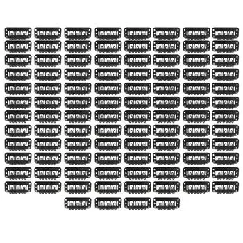 100 шт., 6 зубов, зажимы для наращивания волос, зажимы для парика, нержавеющая сталь, u-образные зажимы для наращивания волос