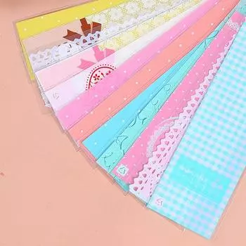 100 шт. 6x20 см длинные самоклеящиеся пакеты для выпечки леденцов на палочке шоколадное печенье подарочная упаковка для вечеринки other