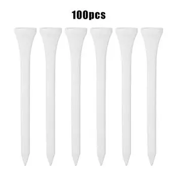 100 шт. 70 мм деревянные держатели для мячей для гольфа, тренировочные держатели для начинающих игроков в гольф