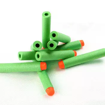 100 шт., 7,2 см, мягкие пули из ЭВА, игрушки для детей, детский пистолет, игрушечная пуля