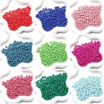 100 шт. 7 мм акриловые плоские круглые космические бусины для ожерелья, браслета, самостоятельного изготовления ювелирных изделий 7x4mm 100pcs/bag