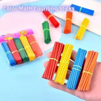 100 шт./8 см Математические счетные палочки для цветов Детские обучающие развивающие игрушки Монтессори Учебные пособия Инструменты для дошкольного обучения математике
