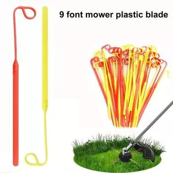 100 шт., 9-образные лезвия с расширенным дизайном, острые износостойкие триммеры, Edger, Weed Eat, пластиковые лезвия для Aero-Flex красный
