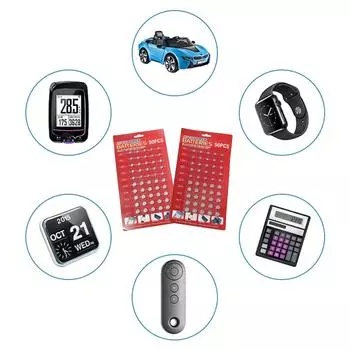 100 шт./ AG1/AG3/AG4/AG10/AG12/AG13 набор батареек для часов, часов, камер, смешанная таблеточная батарейка