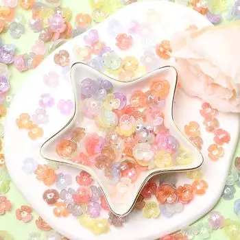 100 шт. акриловые маленькие цветочные бусины 9,5 мм, распорные бусины для самостоятельного изготовления браслета, ожерелья, бисерного материала для изготовления ювелирных изделий 100pcs about9.5mm оранжевый