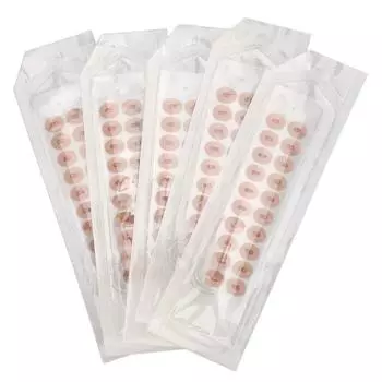 100 шт., акупрессурный пластырь с камнями для ушей, массажная стимуляция стресса, двойной акупрессурный пластырь для ушей Tr