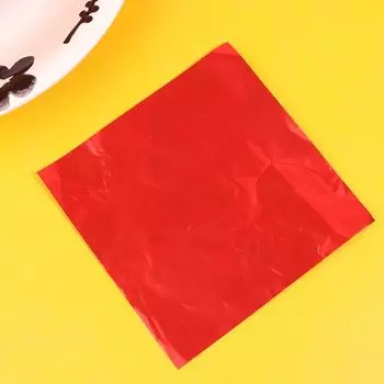 100 шт. Алюминиевая фольга обертка для свадебного шоколада бумага для упаковки конфет бумага для свадебной вечеринки упаковочная бумага для конфет золотой