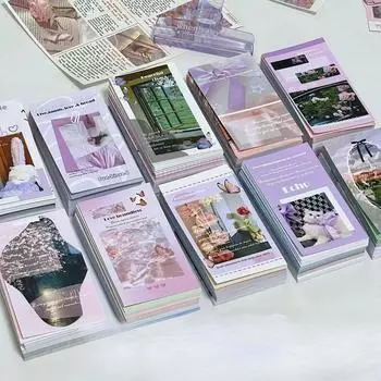 100 шт., американская коллекция Life, наклейка-печать для пузырчатого пакета, коробки для самолета, журнала для девочек, путевого альбома, скетчбука, украшения своими руками