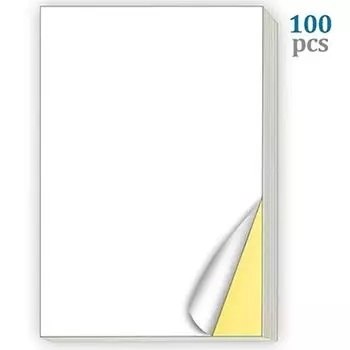 100 шт. этикетки наклейки бумага размер глянцевая матовая белая беспроблемная этикетка печать бумага для лазерных чернил