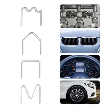 100 шт., автоматические скобы для ремонта пластика, горячие скобы для ремонта автомобильного бампера, пластиковой сварки Type 3