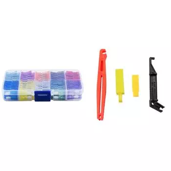 100 шт. автомобильных предохранителей 15A 20A 25A 30A 35A 10 типов набор автомобильных предохранителей ассортимент автомобильных предохранителей