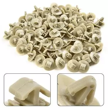 100 шт. автомобильных зажимов для Kangoo Trafic Master-Nissan Primastar Opel Vivaro Traffic Side Moulding Lower Protection Door Trim CHINA