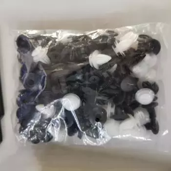 100 шт. автомобильных зажимов для крепления автомобиля, 6 размеров, набор фиксаторов для обшивки дверей, заклепок с инструментом для разборки