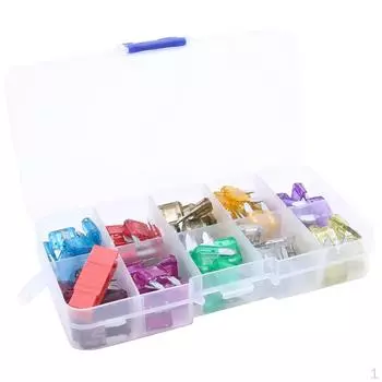 100 шт. автомобильный мотоцикл 3A-40A крошечный комплект предохранителей со съемником