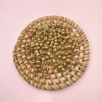 100 шт., аксессуары для самостоятельного изготовления, креативные стеклянные бусины в стиле ретро, чешский размер, 4 мм, разноцветные для изготовления ювелирных изделий, цвет металла, материал ручной работы 100Pcs/bag