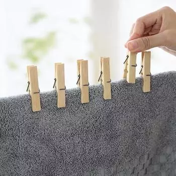 100 шт. бамбуковые зажимы прищепки простые в использовании прочные устойчивые к ржавчине зажимы для белья вешалки многоцелевые зажимы 1 Set