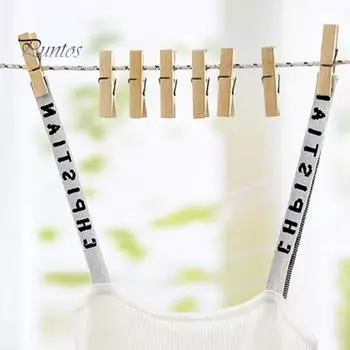 100 шт. бамбуковые зажимы прищепки простые в использовании прочные устойчивые к ржавчине зажимы для белья вешалки многоцелевые зажимы 1 Set