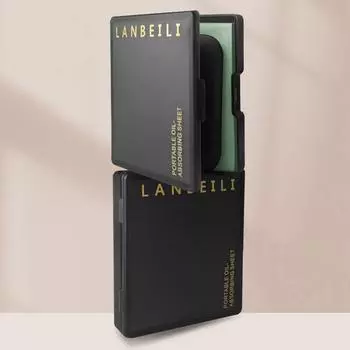 100 шт. бамбуковый уголь впитывающая масло бумага для лица портативная впитывающая масло бумага с зеркальным чехлом женский уход за лицом красота