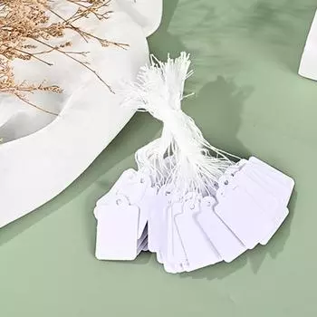 100 шт. белые ценники, бирки, товарные этикетки, витрина одежды для ювелирных изделий, крафт-бумага 25*15mm