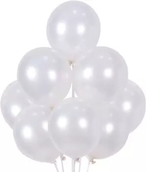 100 шт. Белые шары, воздушные шары, украшения на день рождения, вечеринку, фестиваль, украшение на выпускной, открытие, годовщину, свадьбу, празднование, воздушные шары, натуральные