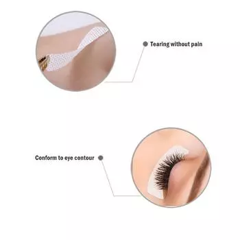 100 шт. белые ткани для наращивания ресниц, подушечки, наклейки, патчи, клейкая лента onesize