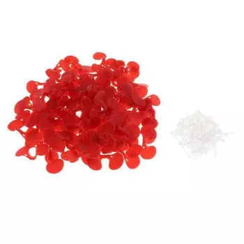 100 шт. бесконтактные гляделки с курицей, фазаном, птицей, шоры, очки, очки 5.4x2.3cm красный