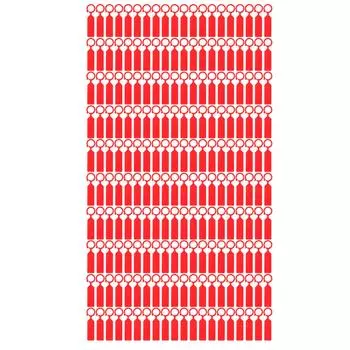 100 шт. бирка для дерева, подвесные этикетки для цветов, маркеры, садовые принадлежности 11x2,4 см, красный