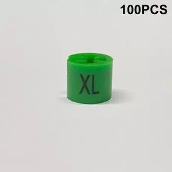 100 шт., бирка для определения размера вешалки, пластиковая бирка для одежды, кольца для магазина одежды, вешалка Xs SML Xl 3Xl-5Xl XL