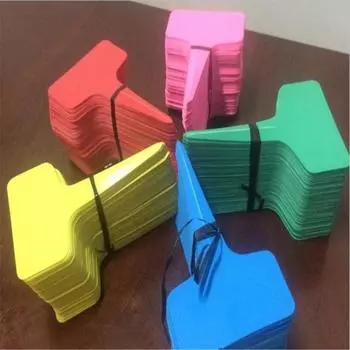 100 шт. бирка для растений, садовая этикетка, пластиковая подвесная водонепроницаемая маркировка, маркер для детского горшка зелёный