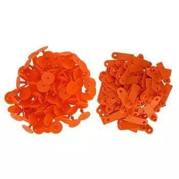 100 шт. бирка для ушей животных идентификация анти-потерянный нетоксичный маркер аксессуар для крупного рогатого скота овец