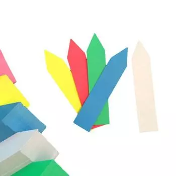 100 шт., бирки для кольев, детские палочки, маркер, лоток для инструментов, пластиковые этикетки для растений 5x1cm белый