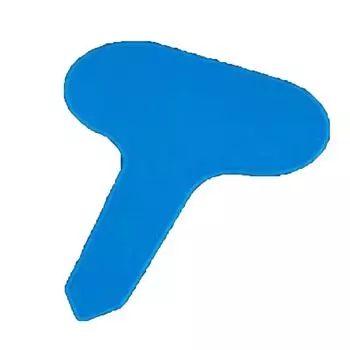 100 шт. бирки для растений Т-образные пластиковые бирки для садовых растений водонепроницаемые плагины синий