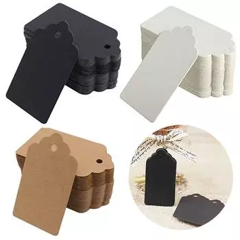 100 шт. Бирки из крафт-бумаги с веревочками, ручная работа, с любовью, бирки для одежды, бирки для конфет/подарков/печенья, этикетки для упаковки, карточки коричневый